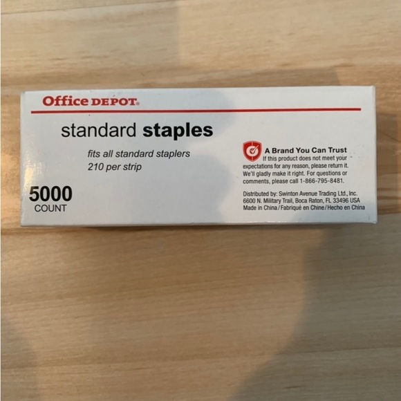 Office Depot- standard staples! Almost a full 5,000 count pack. Missing 1 or 2! - Picture 4 of 6